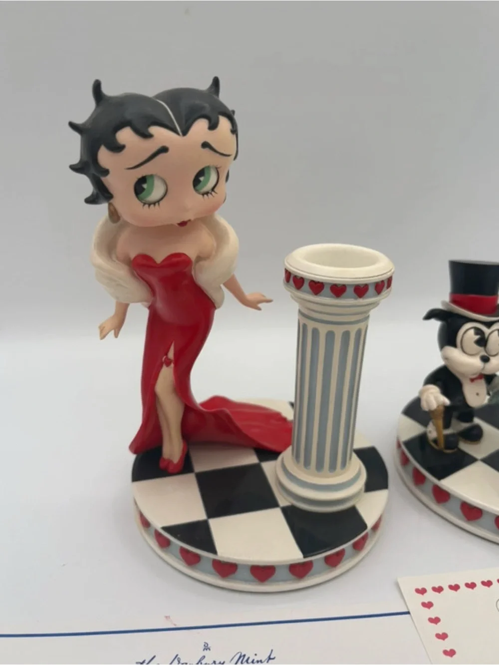 Betty Boop Red Dress Candlesticks Set